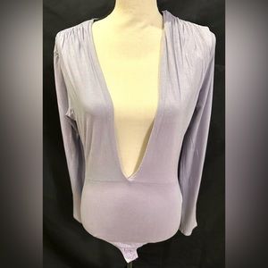 New without Tags Blanc Lavender Bodysuit; Size Large